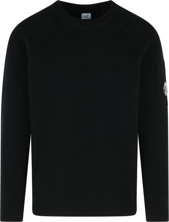 C.P. Company C. P. Company Grs Black Wool Blend Sweatshirt