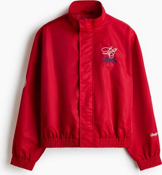 H&M Nylon-Trainingsjacke in Loose Fit - Red