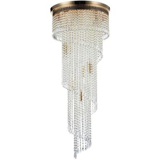 Maytoni Cascade Lampadario Oro Antico & Cristallo, 12 Luci, E14