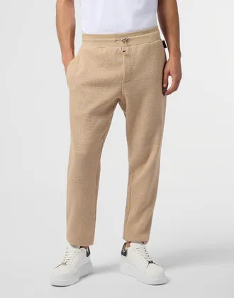 Philipp Plein Jacquard Joggers Monogram Men in Beige at Nordstrom, Size Medium