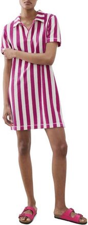 Mango Stripe Terry Nightgown in Fuchsia at Nordstrom, Size Medium