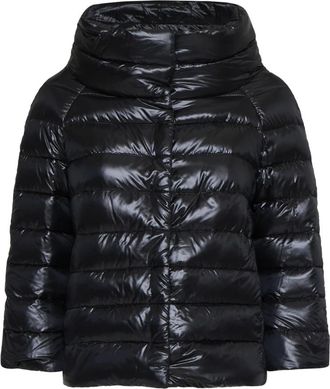 Herno Zwart Gewatteerd Donsjack - Dames - Winterjassen - Zwart - S - Nylon - Jassen
