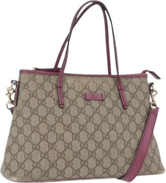 Gucci Pre-owned Handbags, female, Multicolor, Size: ONE SIZE Pre-owned Vintage GG Canvas Tote