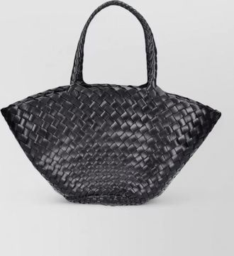 Dragon Diffusion shopper tote bag woven texture dual handles