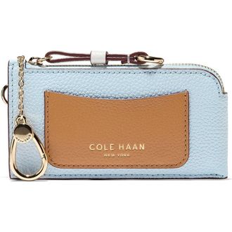 Cole Haan Essential Card Case in Biscuit/Ballad Blue/Egret at Nordstrom Rack