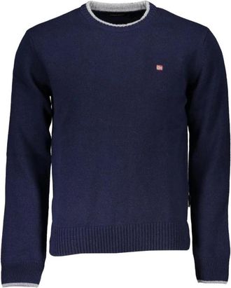 Napapijri Round-neck Truien - Heren - Ronde hals truien - Blauw - S - Truien & Vesten