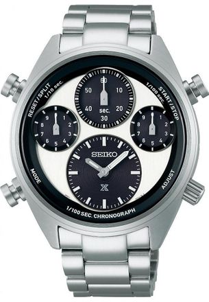 Seiko SFJ001P1 Mens Prospex Speedtimer Watch - Silver Stainless Steel - One Size