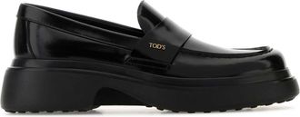 Tod's Tods Black Leather Loafers