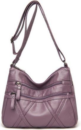 Generic Womens PU Crossbody Bag, Crossbody Tote Bag, Comfortable and Adjustable Shoulder Strap, Applies to Daily Carry, Outings and Commute (purple,25 * 11 * 