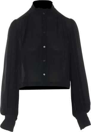 Twinset Camicia M/L Cropped - Blouses & Shirts - Mujer - Negro - XS