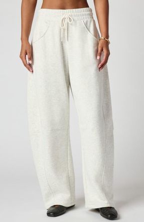 Florence By Mills Barrel Leg Sweatpants in Heather Ice at Nordstrom, Size Xx-Small