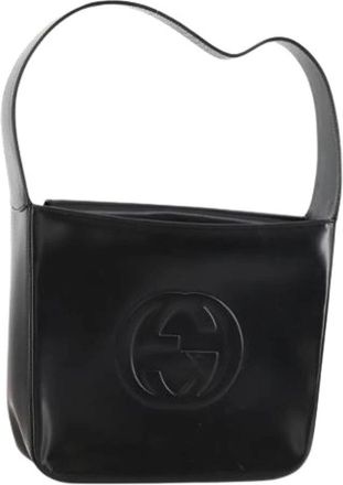 Gucci Pre-owned Shoulder Bags, female, Black, Size: ONE SIZE Pre-owned Vintage Patent Leather Shoulder Bag