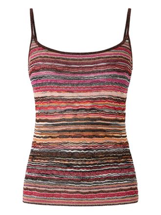 Missoni striped tank top - Black