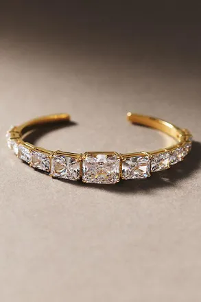 Nadri Naomi Graduated Crystal Cuff Bracelet