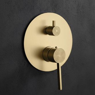 Rea Conjunto De Ducha Empotrado Rea Foster Brush Gold