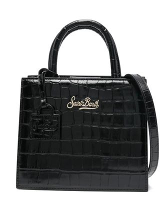 MC2 Saint Barth leather mini tote bag - women - Calf Leather - One Size - Black