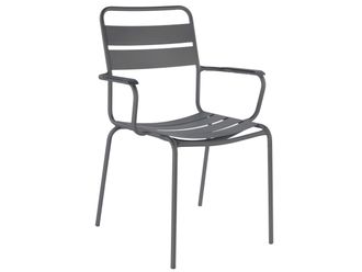 Schubiger M&ouml;bel Metall-Lattenstuhl Glarus mit Armlehne