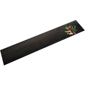 vidaXL Vidaxl - Alfombra De Cocina Lavable Terciopelo Dibujo Especias 60x300 Cm