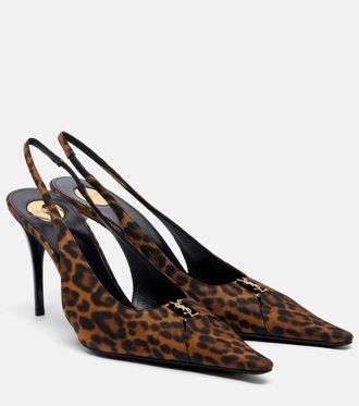 Saint Laurent Babylone Breteuil slingback pumps