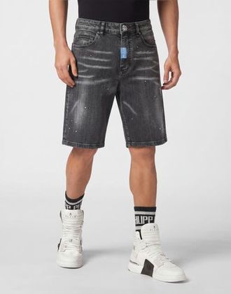 Philipp Plein Denim Formentera Shorts Basic Men in Shark Wave at Nordstrom, Size 34