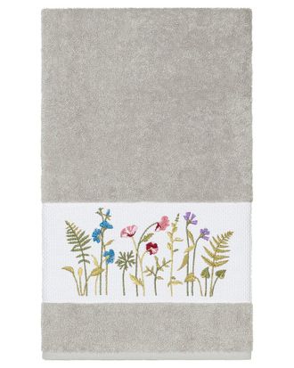 Linum Home Textiles Turkish Cotton Serenity Embellished Bath Towel