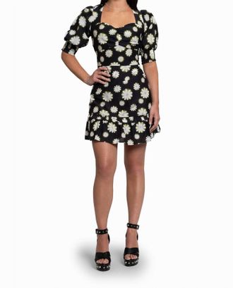 Nicole Miller Hazy Daisy Cotton Mini Skirt