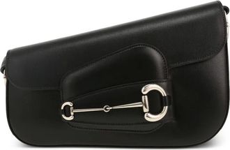 Gucci 2020s 1955 Horsebit schoudertas - Zwart