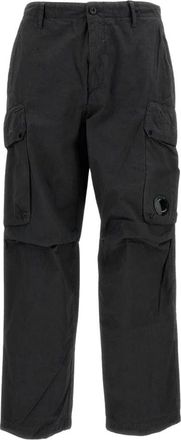 C.P. Company Cargo-Pockets Rechte Broek - Heren - Straight fit broeken - Grijs - 2XL - Katoen - Broeken