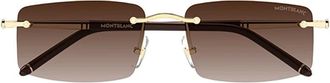 Montblanc Sunglasses, male, Brown, Size: 56 MM Mb0443S Sunglasses