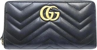 Gucci Pre-owned Wallet - Dames - Vintage Accessoires - Zwart - ONE Size - Leer - Vintage
