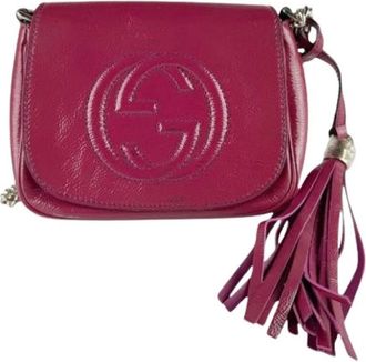 Gucci Pre-owned Schoudertas - Dames - Vintage Schoudertas - Roze - ONE Size - Leer - Vintage