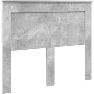 vidaXL Cabecero Con Cabecera Gris Concreto 120 Cm Madera Contrachapada Vidaxl
