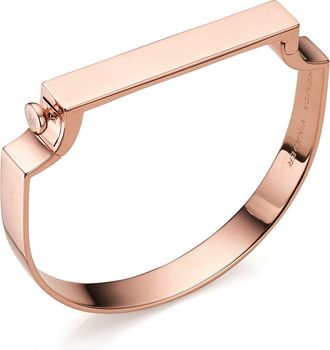 Monica Vinader Rose Gold Signature Bold Bangle