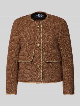 Luisa Cerano Luisa Cerano Blazer mit Seiden-Anteil in Cognac, Gr&ouml;&szlig;e 42