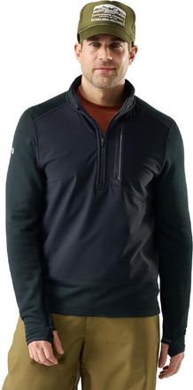 Smartwool Mens Active Fleece Wind Half Zip Black XXL