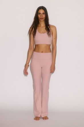 H&M Flared yoga leggings with softmove in Pastel Pink at Nordstrom, Size Xx-Large