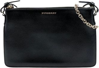 Burberry Pre-owned Cross Body Bags, female, Black, Size: ONE SIZE Pre-owned Peyton Crossbody Bag