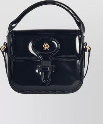 Bally mini bag with top handle and strap