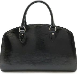 Louis Vuitton Pre-owned Handbags, female, Black, Size: ONE SIZE Pre-owned Leather Handbag
