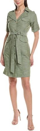 Sharagano Short Sleeve Shirtdress