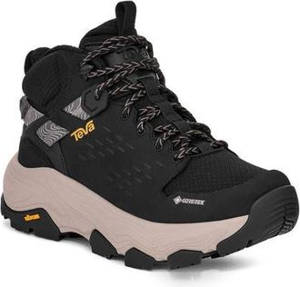 Teva Grandview Max Gore-Tex Waterproof Hiking Boot in Black/Black at Nordstrom, Size 6.5