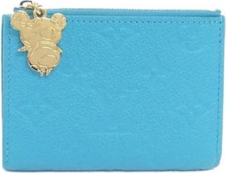 Louis Vuitton Pre-owned Monogram Empreinte Portemonnee - Dames - Vintage Accessoires - Blauw - ONE Size - Leer - Vintage
