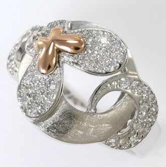 C&A Unbranded pink gold gold pink gold (14K) gold (14K) Band Ring (Pre-Owned)