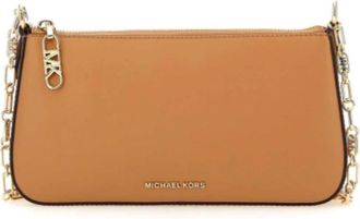 Michael Kors Schoudertas Chain Pouchette - Dames - Schoudertassen - Bruin - ONE Size - Leer - Tassen