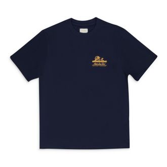 Aim&eacute; Leon Dore Blue Unisphere T-Shirt