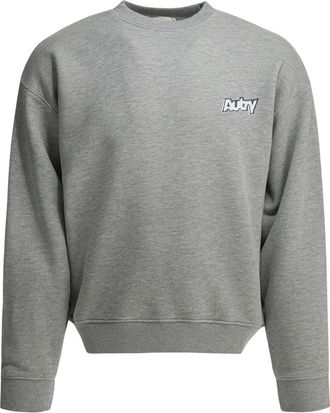 Autry Sweatshirt met geborduurd logo - Heren - Sweatshirts - Grijs - M - Katoen - Hoodies & sweatvesten