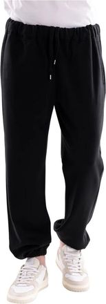 Paolo Pecora Trainingsbroeken - Heren - Sweatpants - Zwart - L - Katoen - Broeken
