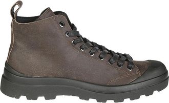 Panchic P03 Enkellaarsjes - Heren - Veterlaarzen - Bruin - 40 EU - Leer - Schoenen