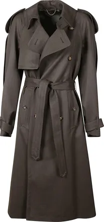 Victoria Beckham Trench Coat Double-Breasted Belted Trench Coat