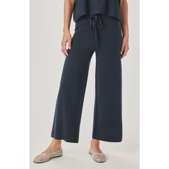 Splendid Christa Crop Sweater Pants in Mood Indigo Blue at Nordstrom, Size X-Large